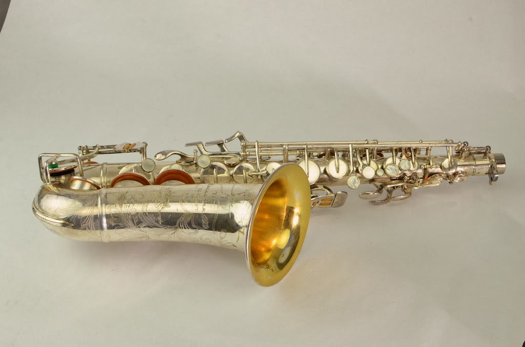 Buescher 400 Top Hat and Cane Alto Saxophone 355xxx Silver