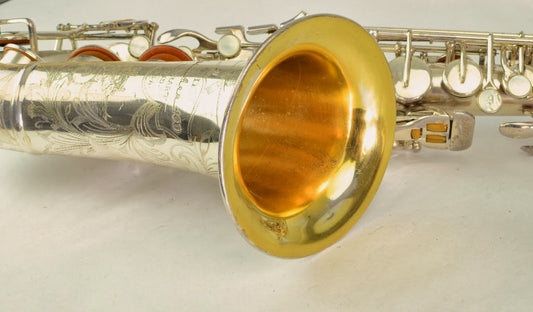 Buescher 400 Top Hat and Cane Alto Saxophone 355xxx Silver