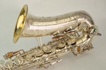 Buescher 400 Top Hat and Cane Alto Saxophone 355xxx Silver