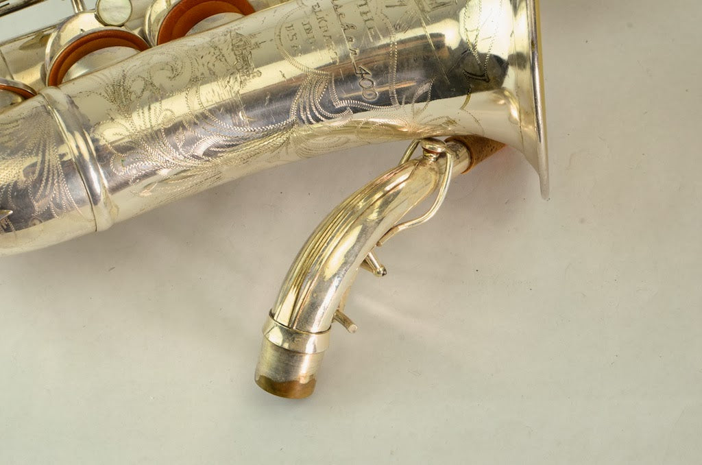 Buescher 400 Top Hat and Cane Alto Saxophone 355xxx Silver