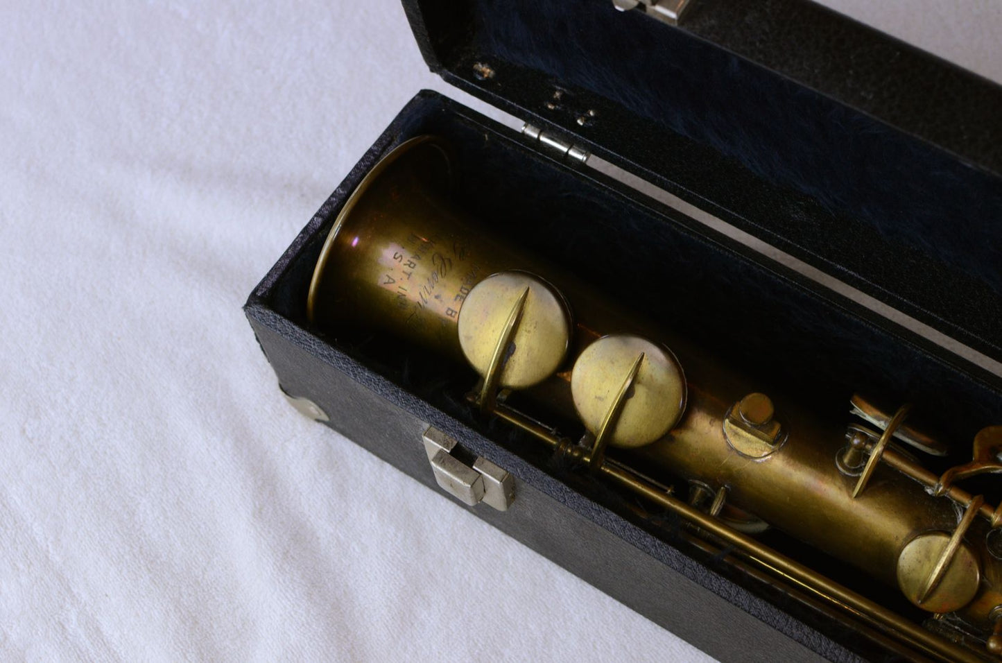 Conn New Wonder II Soprano Saxophone 154xxx Original Bare Brass