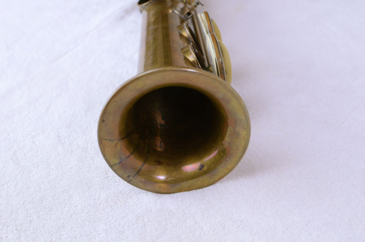 Conn New Wonder II Soprano Saxophone 154xxx Original Bare Brass