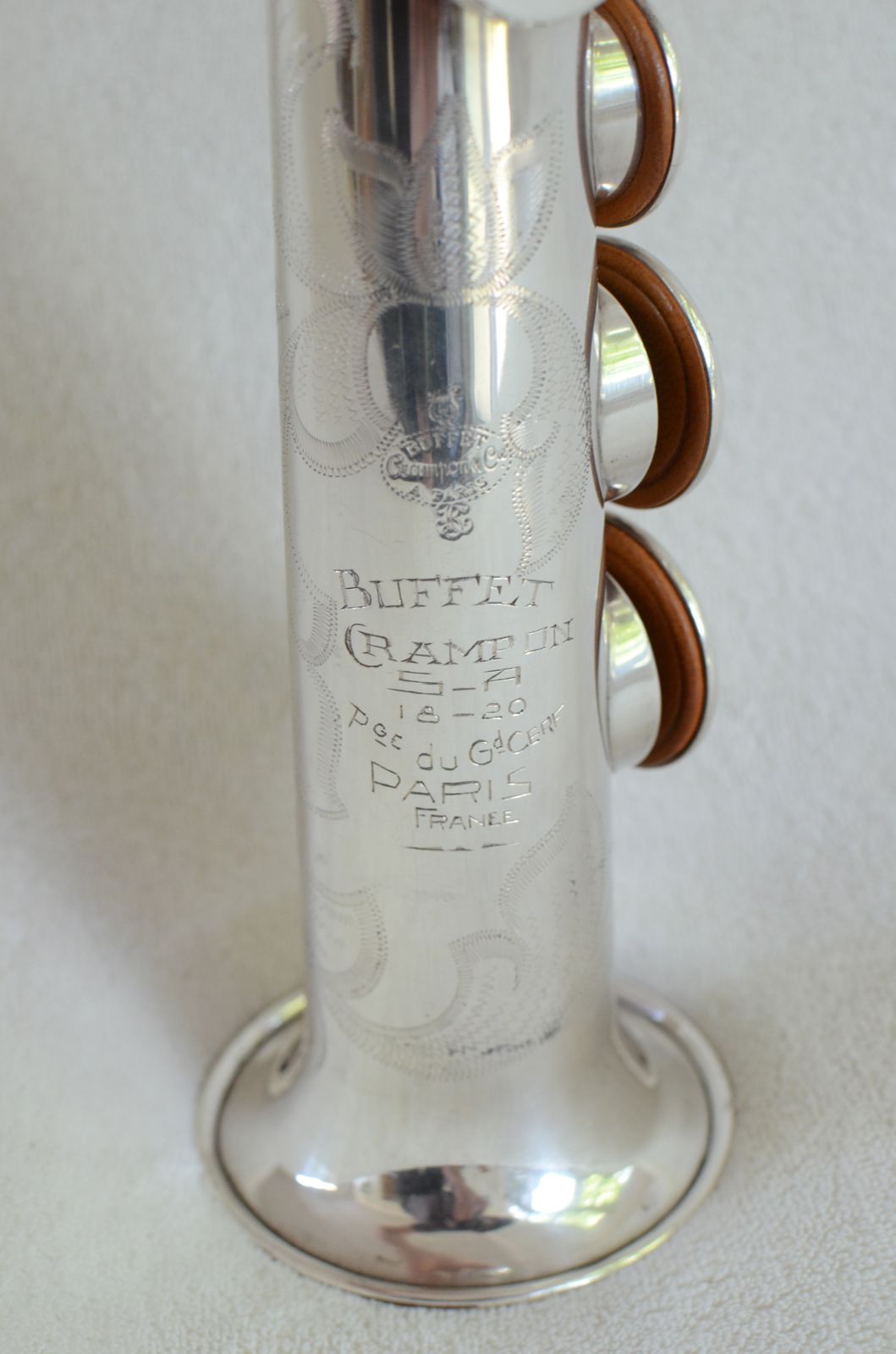 Buffet SA-18 Dynaction Soprano Saxophone Silver Rare