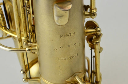 Martin Master Typewriter Alto Gold Plate Portait Engraving