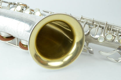 Conn F Mezzo New Wonder II Saxophone Silver Fresh Overhaul!