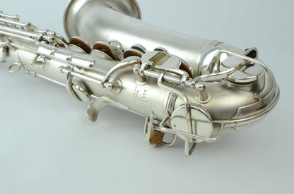 Conn F Mezzo New Wonder II Saxophone Silver Fresh Overhaul!
