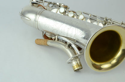 Conn F Mezzo New Wonder II Saxophone Silver Fresh Overhaul!