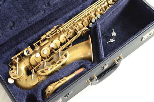 Yamaha Custom Z Alto Saxophone Factory Unlacquered with High F# Excellent Condition