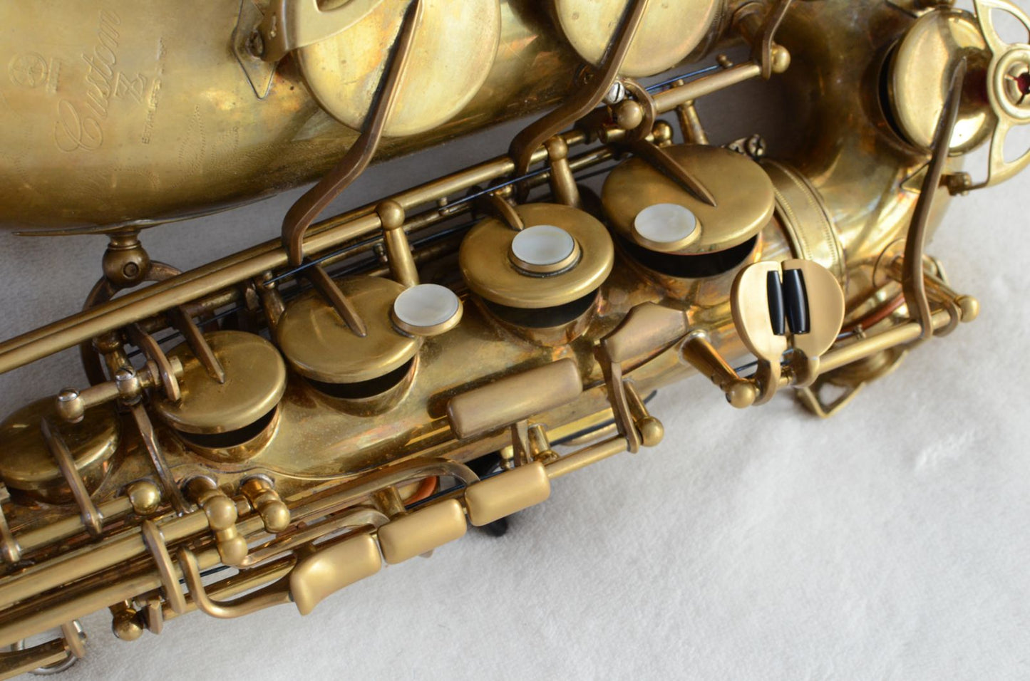 Yamaha Custom Z Alto Saxophone Factory Unlacquered with High F# Excellent Condition