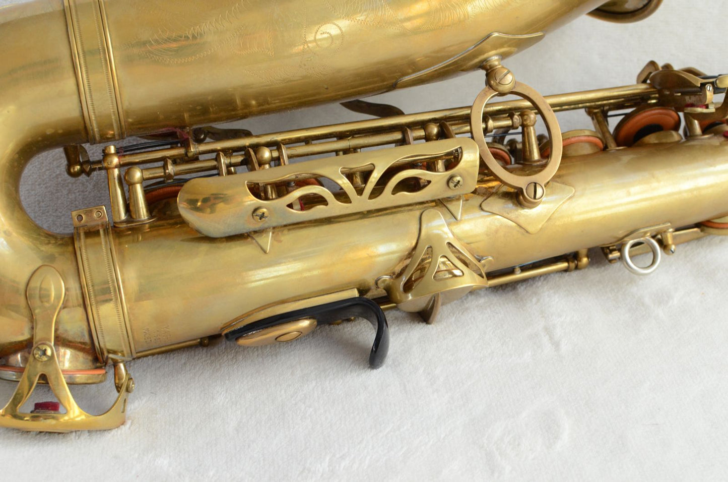 Yamaha Custom Z Alto Saxophone Factory Unlacquered with High F# Excellent Condition