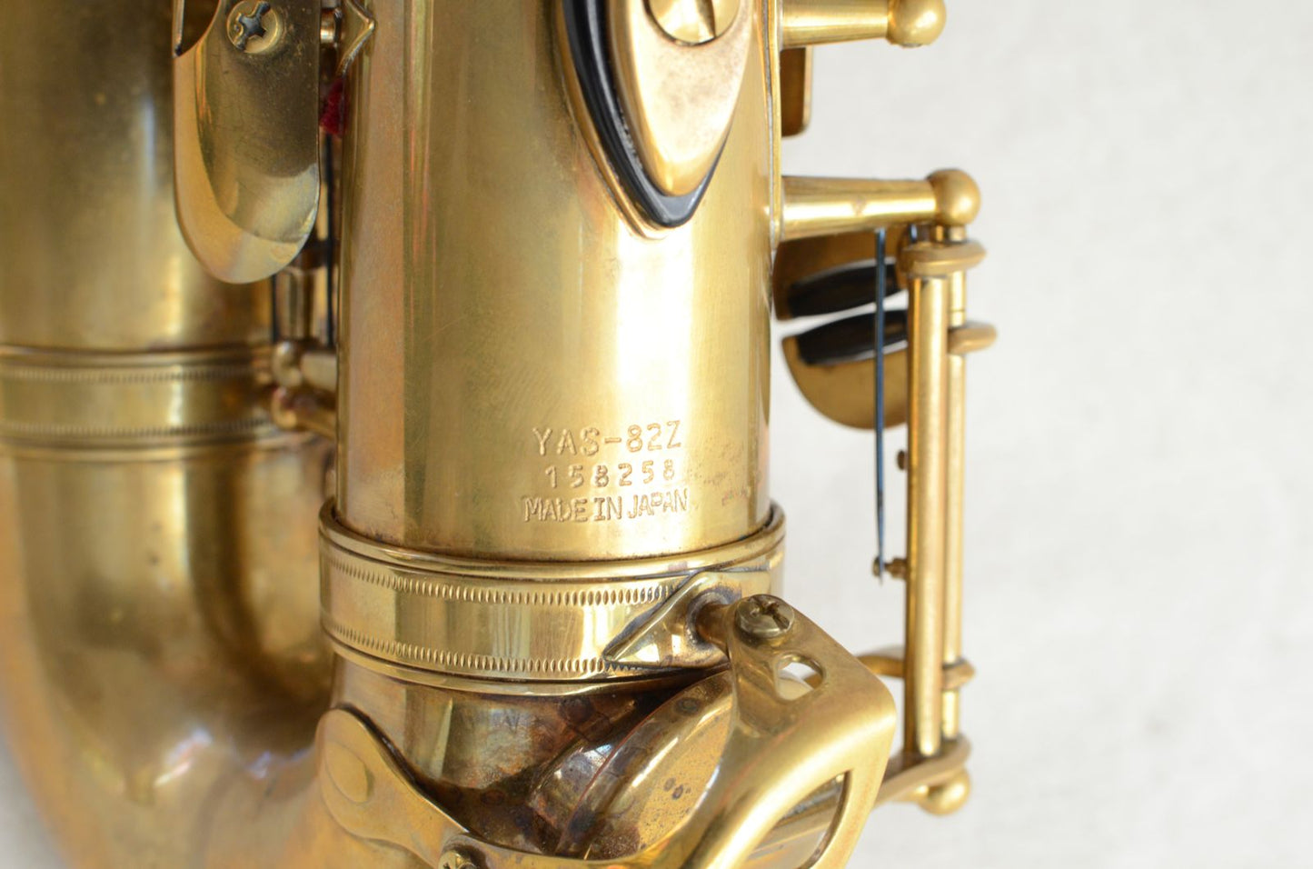Yamaha Custom Z Alto Saxophone Factory Unlacquered with High F# Excellent Condition