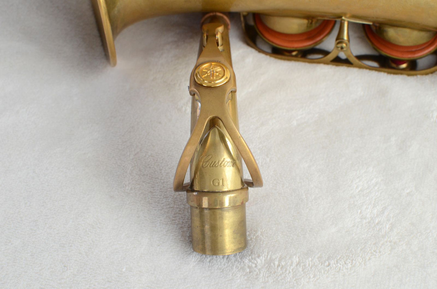 Yamaha Custom Z Alto Saxophone Factory Unlacquered with High F# Excellent Condition