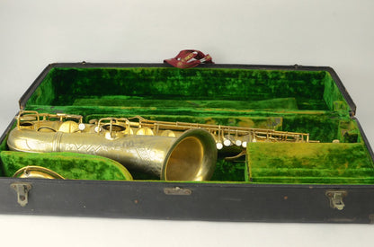 Conn Transitional Tenor 247xxx Burnished Gold Art Deco
