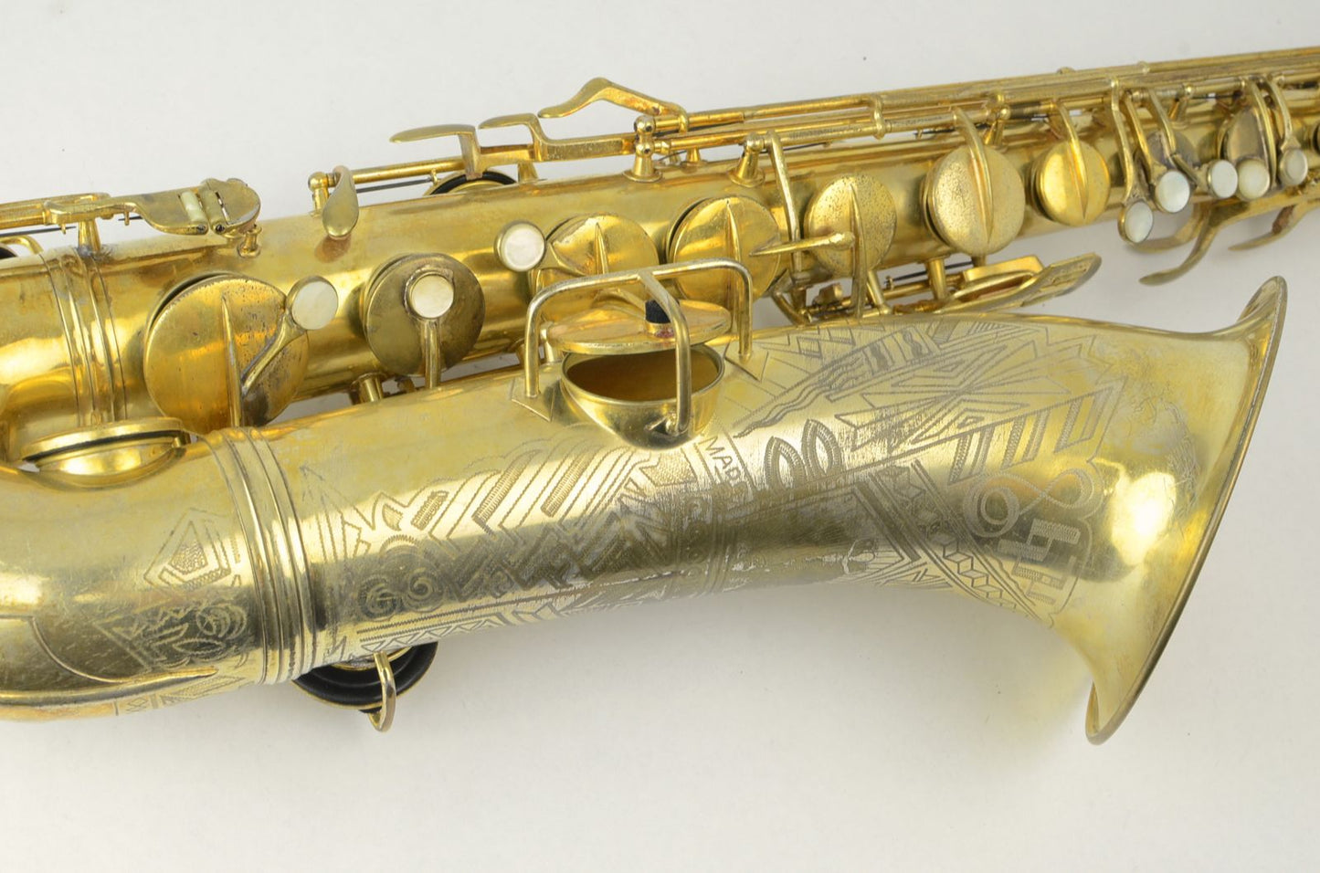 Conn Transitional Tenor 247xxx Burnished Gold Art Deco