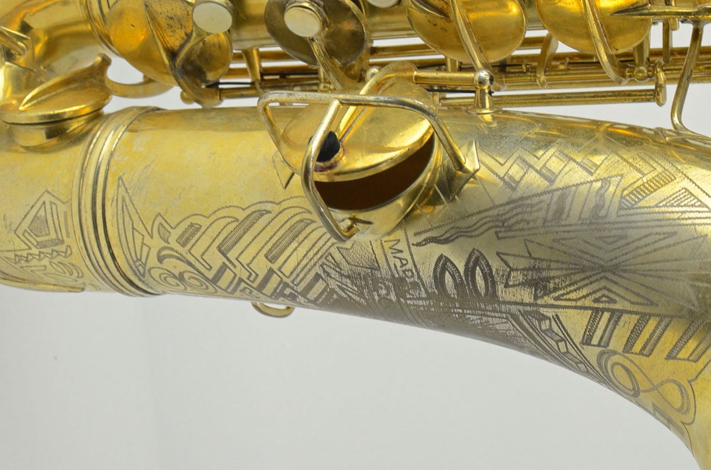 Conn Transitional Tenor 247xxx Burnished Gold Art Deco