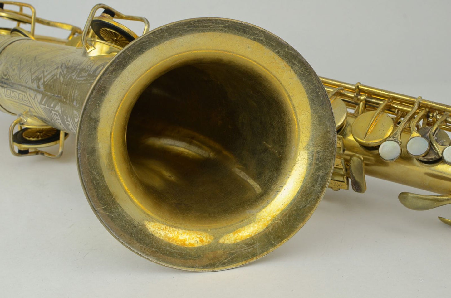 Conn Transitional Tenor 247xxx Burnished Gold Art Deco