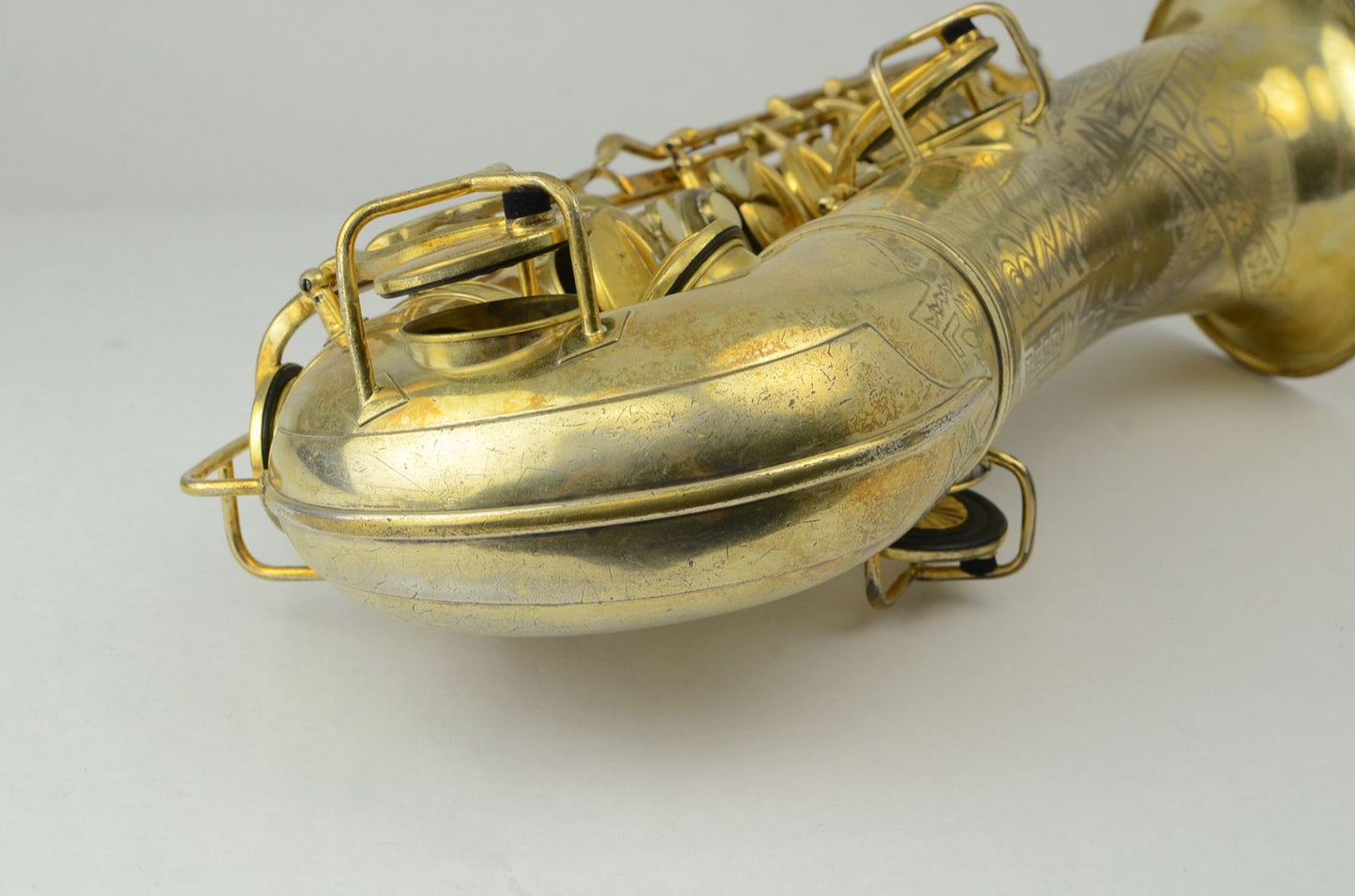 Conn Transitional Tenor 247xxx Burnished Gold Art Deco