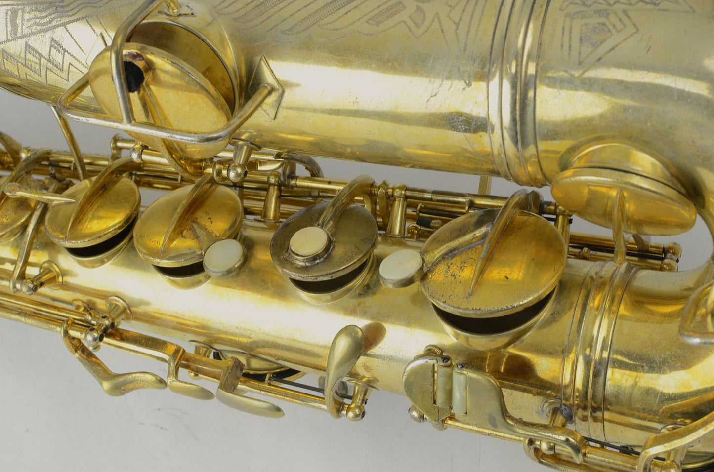 Conn Transitional Tenor 247xxx Burnished Gold Art Deco