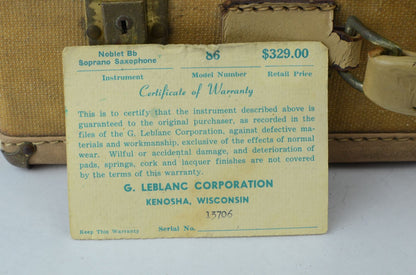 Noblet Paris / Beaugnier Curved Soprano 13xxx