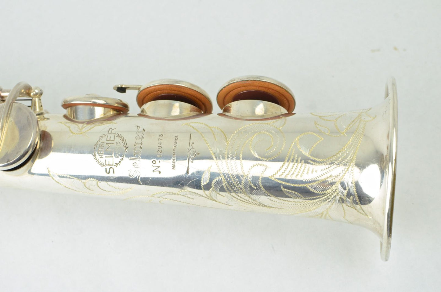Selmer Mark VI Silver Soprano 129xxx Engravng