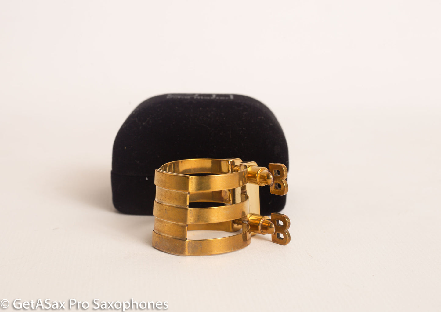 Alto  Meyer Hard Rubber BB Screws Brilhart Reproduction 3-Band Ligature Saxophone Selmer Vandoren