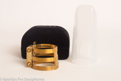 Alto  Meyer Hard Rubber BB Screws Brilhart Reproduction 3-Band Ligature Saxophone Selmer Vandoren