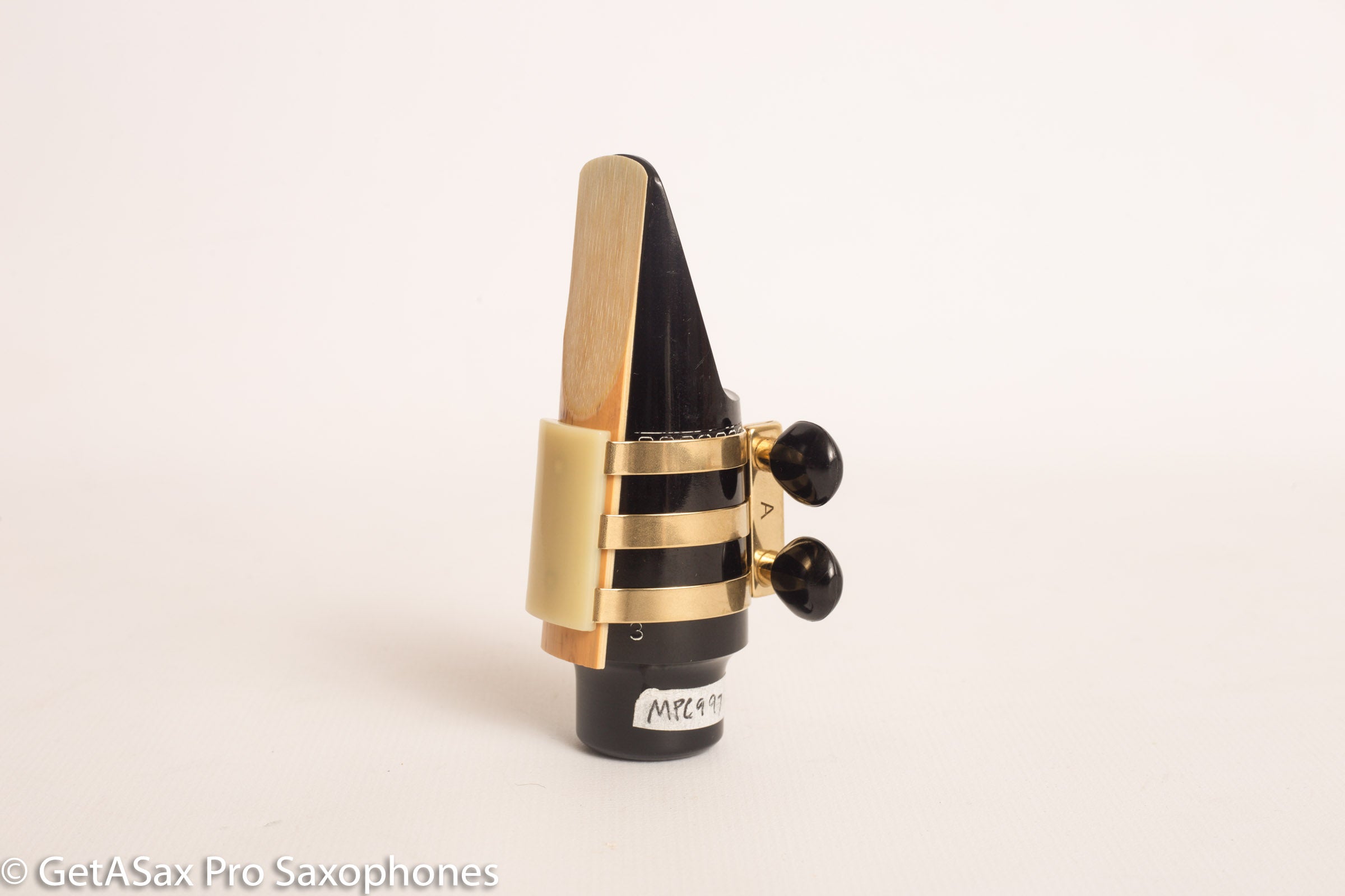 Alto Meyer Hard Rubber Brilhart Reproduction 3-Band Ligature