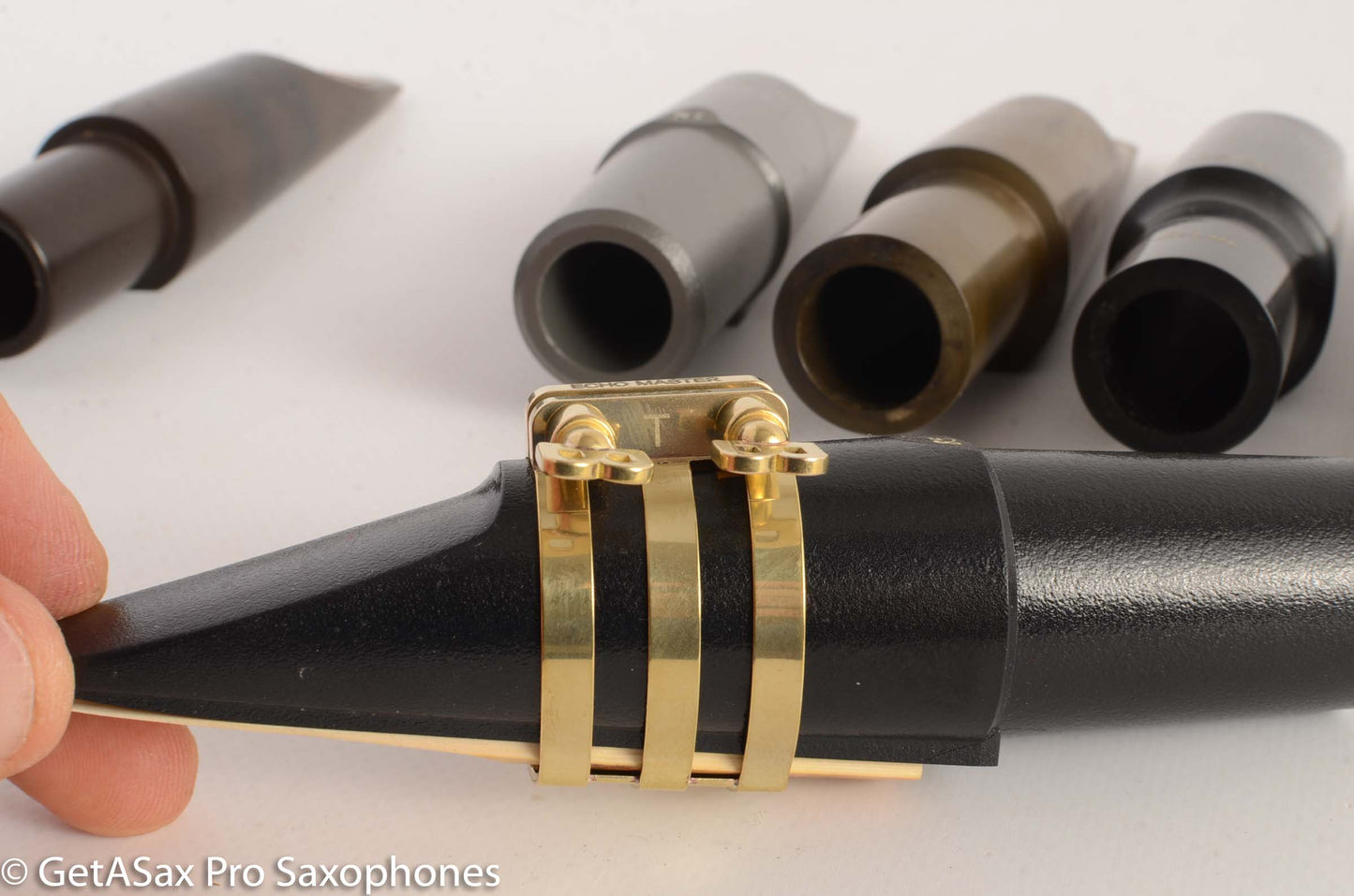 EchoMaster Baritone Ligature Slim, Mouthpieces For Berg Larsen, RPC, Meyer and Similar Hard Rubber
