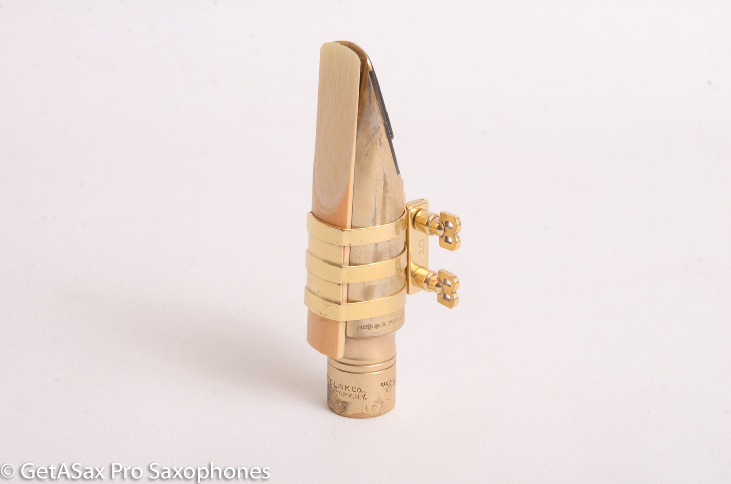 Tenor Metal Otto Link Mouthpieces - OT-BB size all metal with BB Screws EchoMaster Ligature