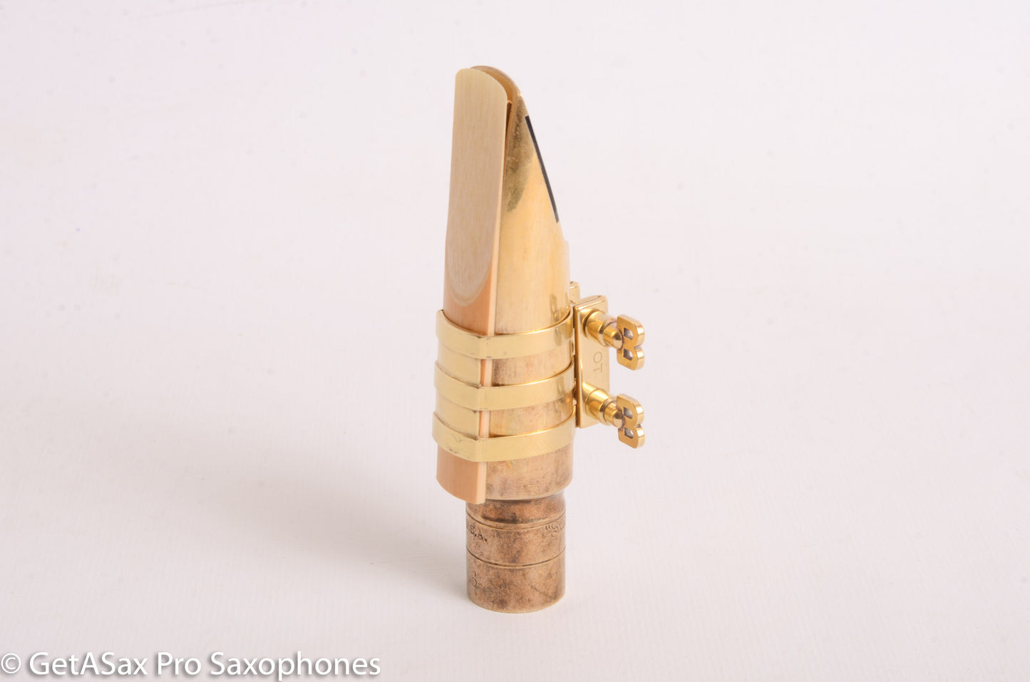 Tenor Metal Otto Link Mouthpieces - OT-BB size all metal with BB Screws EchoMaster Ligature