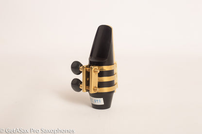 Soprano Brilhart Reproduction 3-Band Ligature Hard Rubber Mouthpieces