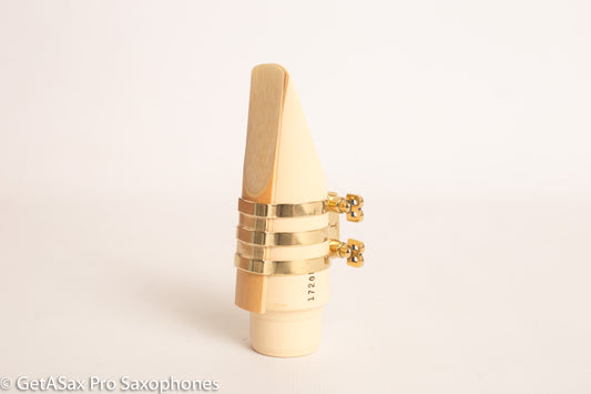 Tenor Hard Rubber BB Screws Brilhart Reproduction 3-Band Ligature Saxophone Mouthpieces Otto Link Slant Selmer Soloist