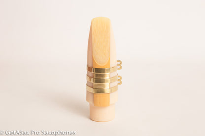 Tenor Hard Rubber BB Screws Brilhart Reproduction 3-Band Ligature Saxophone Mouthpieces Otto Link Slant Selmer Soloist