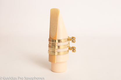 Tenor Hard Rubber BB Screws Brilhart Reproduction 3-Band Ligature Saxophone Mouthpieces Otto Link Slant Selmer Soloist