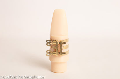 Tenor Hard Rubber BB Screws Brilhart Reproduction 3-Band Ligature Saxophone Mouthpieces Otto Link Slant Selmer Soloist