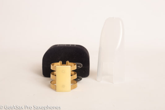 Tenor Hard Rubber Brilhart 3-Band Reproduction Ligature Echo Brass
