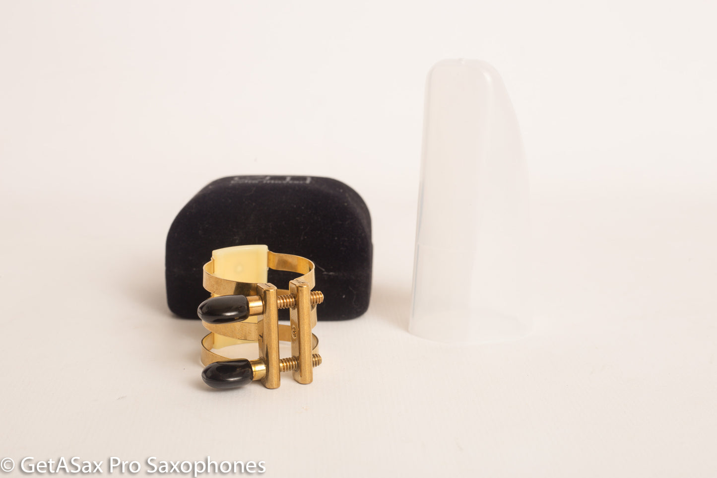 Tenor Hard Rubber Brilhart 3-Band Reproduction Ligature Echo Brass