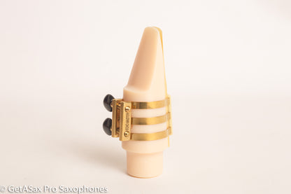Tenor Hard Rubber Brilhart 3-Band Reproduction Ligature Echo Brass