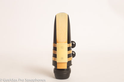 Tenor Hard Rubber Brilhart 3-Band Reproduction Ligature Echo Brass