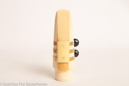 Tenor Hard Rubber Brilhart 3-Band Reproduction Ligature Echo Brass