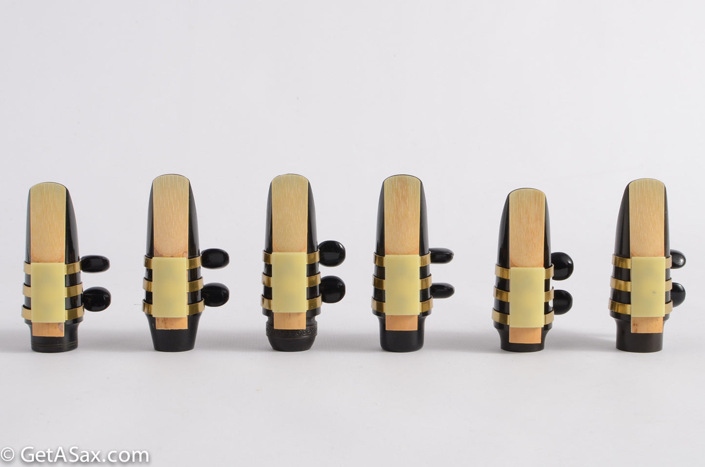 Soprano Brilhart Reproduction 3-Band Ligature Hard Rubber Mouthpieces