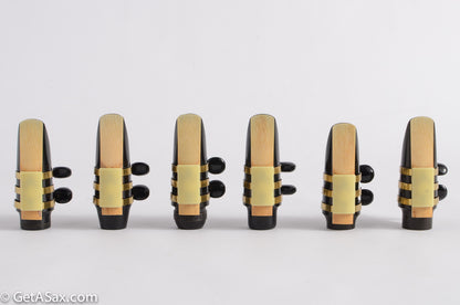 Soprano Brilhart Reproduction 3-Band Ligature Hard Rubber Mouthpieces