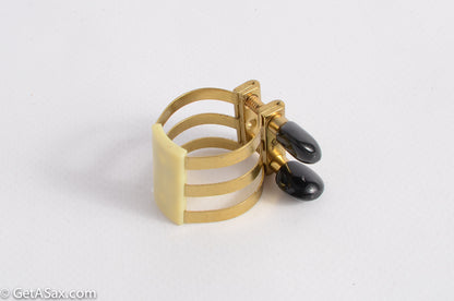 Soprano Brilhart Reproduction 3-Band Ligature Hard Rubber Mouthpieces