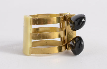 Soprano Brilhart Reproduction 3-Band Ligature Hard Rubber Mouthpieces