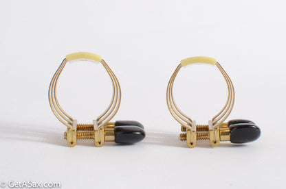 Soprano Brilhart Reproduction 3-Band Ligature Hard Rubber Mouthpieces