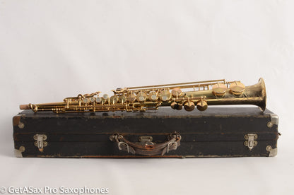 King Soprano Saxophone Gold Plate Fresh Overhaul Amazing! 99847