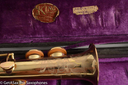 King Soprano Saxophone Gold Plate Fresh Overhaul Amazing! 99847