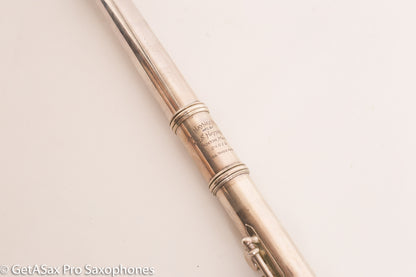 Haynes Commercial Closed Hole Solid Silver Flute ‘The Doubler’s Delight’ 24619