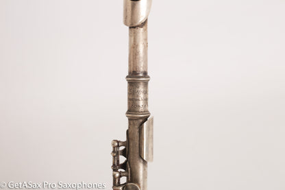 Haynes Solid Silver Db Piccolo Stars and Stripes Needs Overhaul 10436