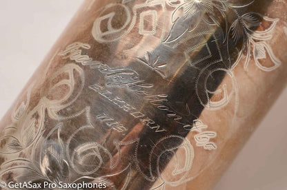 Conn (Holton) Bass Saxophone Good Playing Condition Original Silver Plate CLEAN P22298